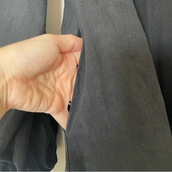 Free People Black Dress, Size Medium, RARE Lined and Heavyweight w/pPockets - Picture 5 of 8